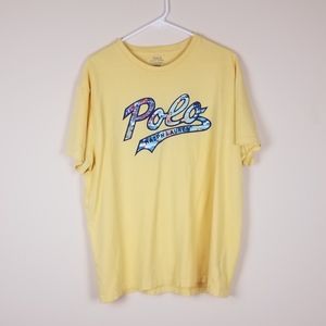 Polo Ralph Lauren Classic Fit Yellow Hula Girl Logo T-Shirt